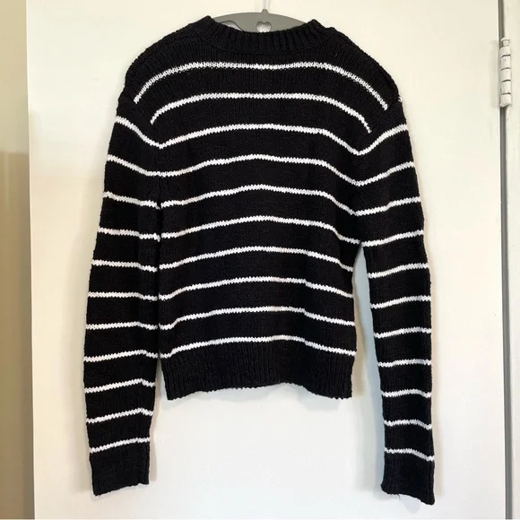 Vince Women's Textured Stripe Crew Neck Sweater NWT - Picture 6 of 8